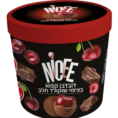 דובדבן קפוא בציפוי שוקולד