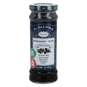מעדן פרי St. Dalfour דובדבן שחור ללא תוספת סוכר, 284 גרם