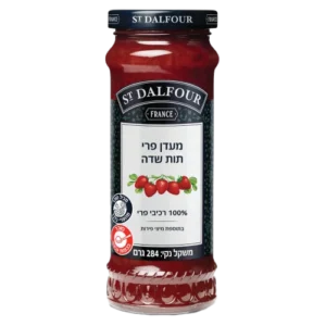 מעדן פרי תות שדה ללא תוספת סוכר, 284 גרם