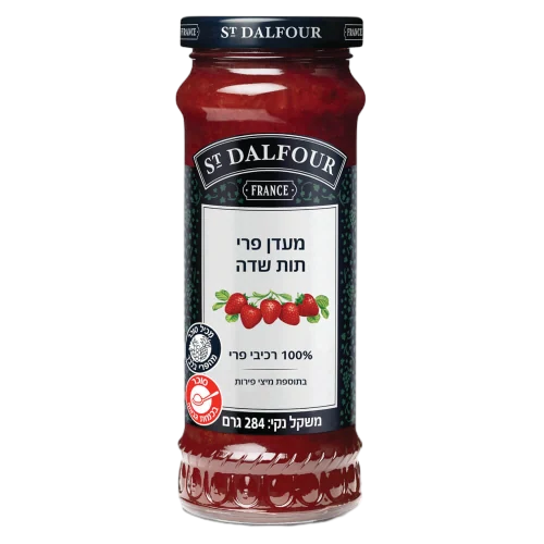 מעדן פרי תות שדה ללא תוספת סוכר, 284 גרם