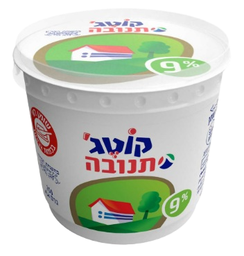 קוטג' תנובה 9% שומן 250 גרם