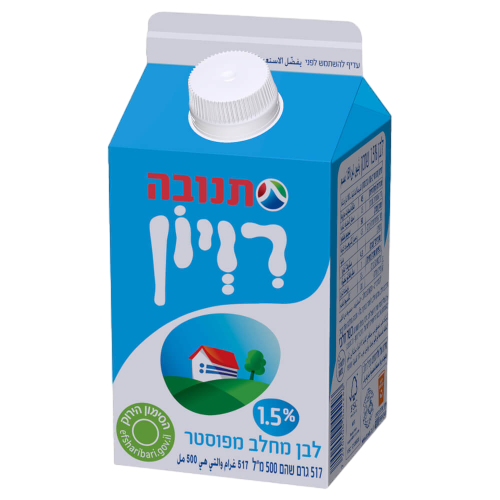 רוויון 1.5%- קרטון 500 מ"ל