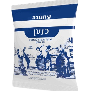 כנען גבינה לבנה תנובה 5% שומן 500 גרם