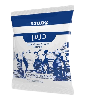 כנען גבינה לבנה תנובה 5% שומן 500 גרם