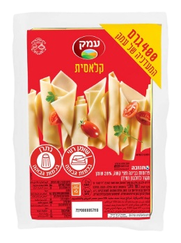 גבינה צהובה עמק 28% שומן 400 גרם ואקום