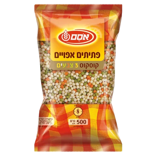 פתיתים אפויים 3 צבעים 500 גר'