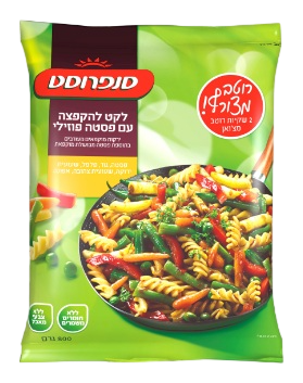 לקט להקפצה עם פסטה פוזילי, 800 גרם