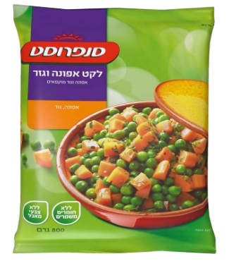 לקט אפונה וגזר סנפרוסט 800 גרם