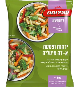 לקט ירקות ופסטה להקפצה סנפרוסט 800 גרם