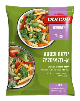 לקט ירקות ופסטה להקפצה סנפרוסט 800 גרם