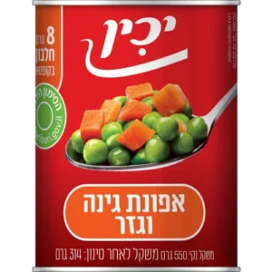 אפונה וגזר יכין, 335 גרם