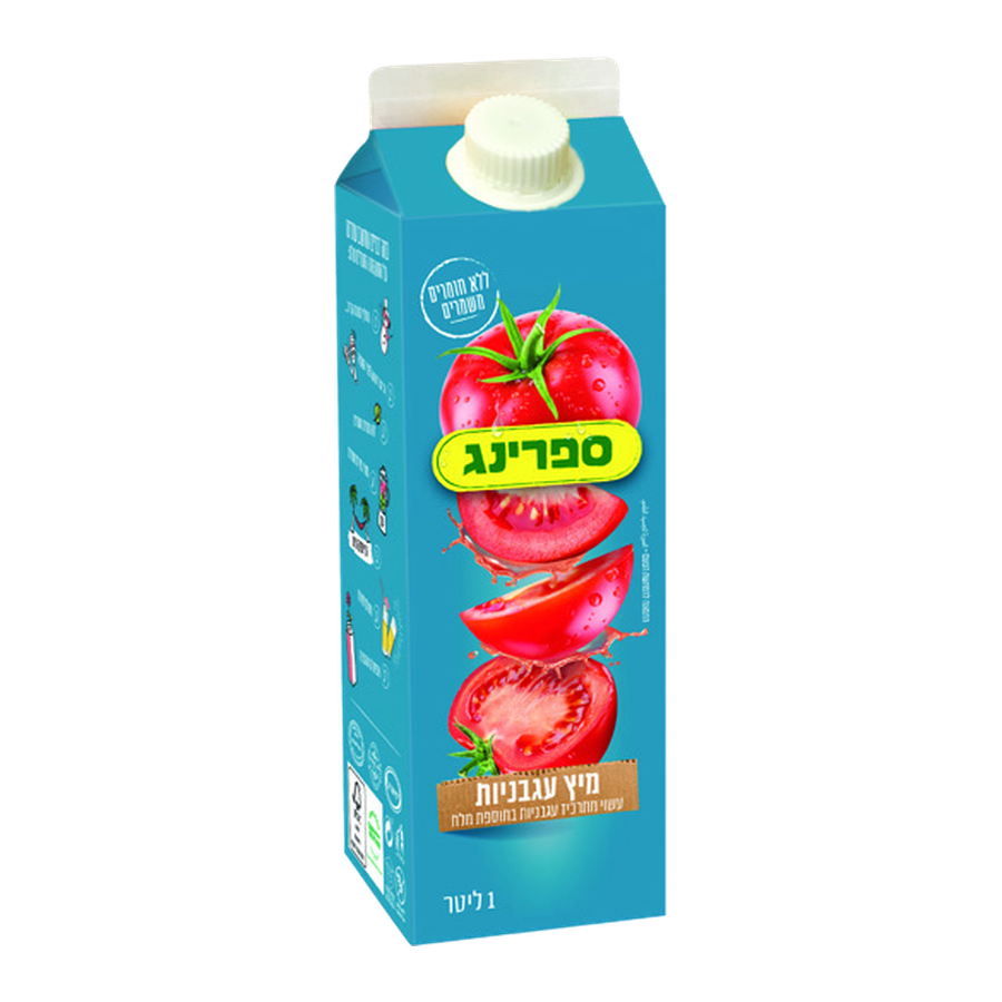 ספרינג-עגבניות 1 ליטר קרטון