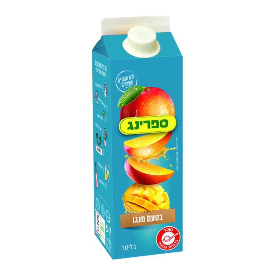 ספרינג-מנגו 1 ליטר קרטון