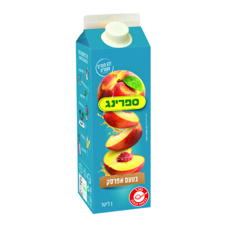 ספרינג-אפרסק 1 ליטר קרטון