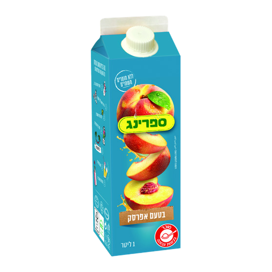 ספרינג-אפרסק 1 ליטר קרטון