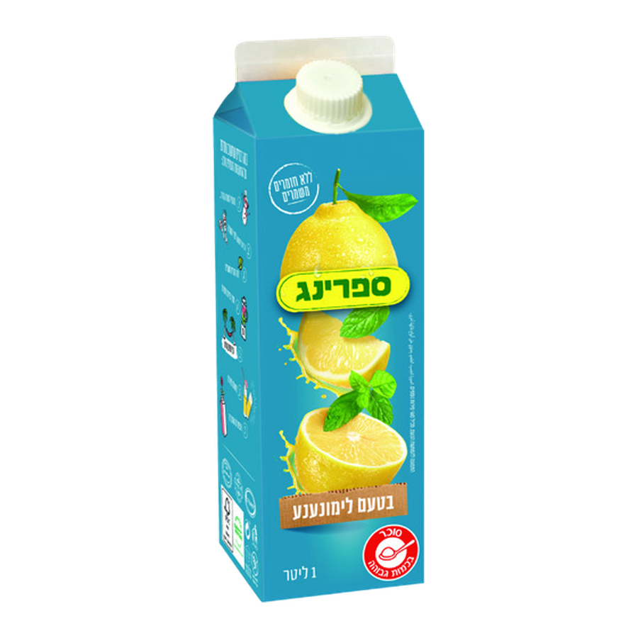 ספרינג-לימונענע 1 ליטר קרטון