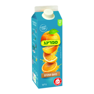 ספרינג-תפוזים 1 ליטר קרטון