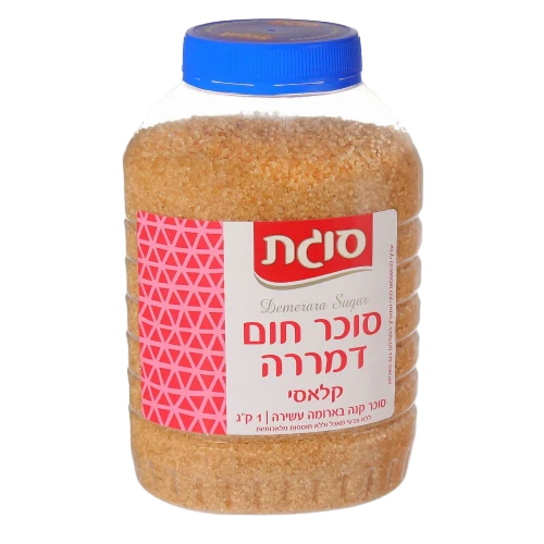 סוגת סוכר דמררה צנצנת 1 ק"ג