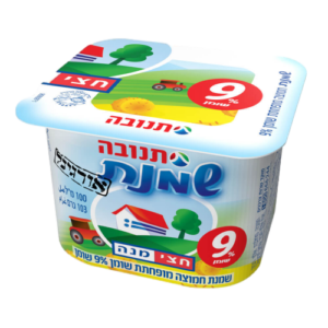 שמנת תנובה 9% חצי מנה גביע 100 מ"ל