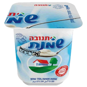 שמנת חמוצה אורגינל 15% שומן 200 מ"ל