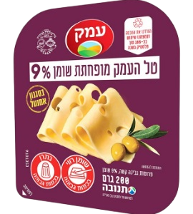 גבינת טל העמק לייט 9% שומן 200 גרם