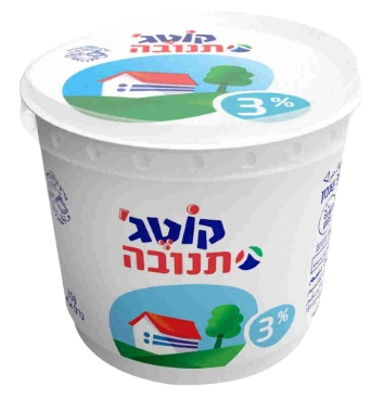 קוטג' תנובה 3% שומן 250 גרם