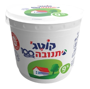 קוטג' תנובה 9% שומן 250 גרם