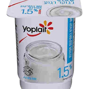יוגורט יופלה לבן מעודן 1.5% 200 גרם