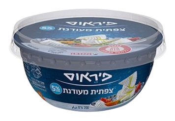 צפתית מעודנת פיראוס 5% שומן 200 גרם