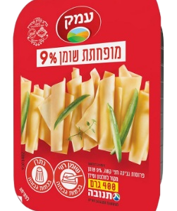גבינה צהובה עמק לייט 9% שומן 400 גרם