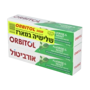 משחת שיניים אורביטול מנטול, מארז שלישייה