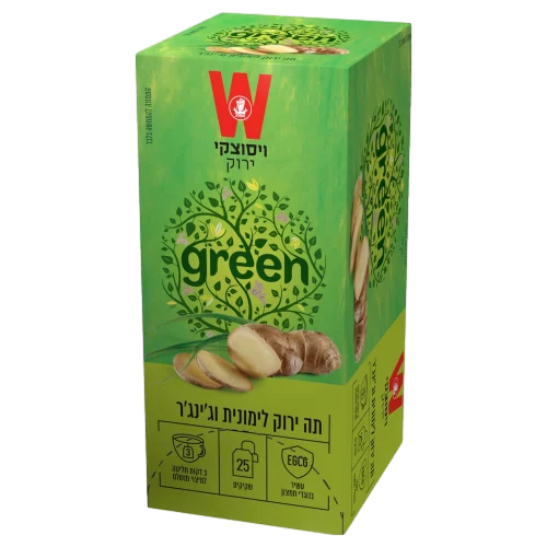 תה ירוק לימונית ג'ינג'ר