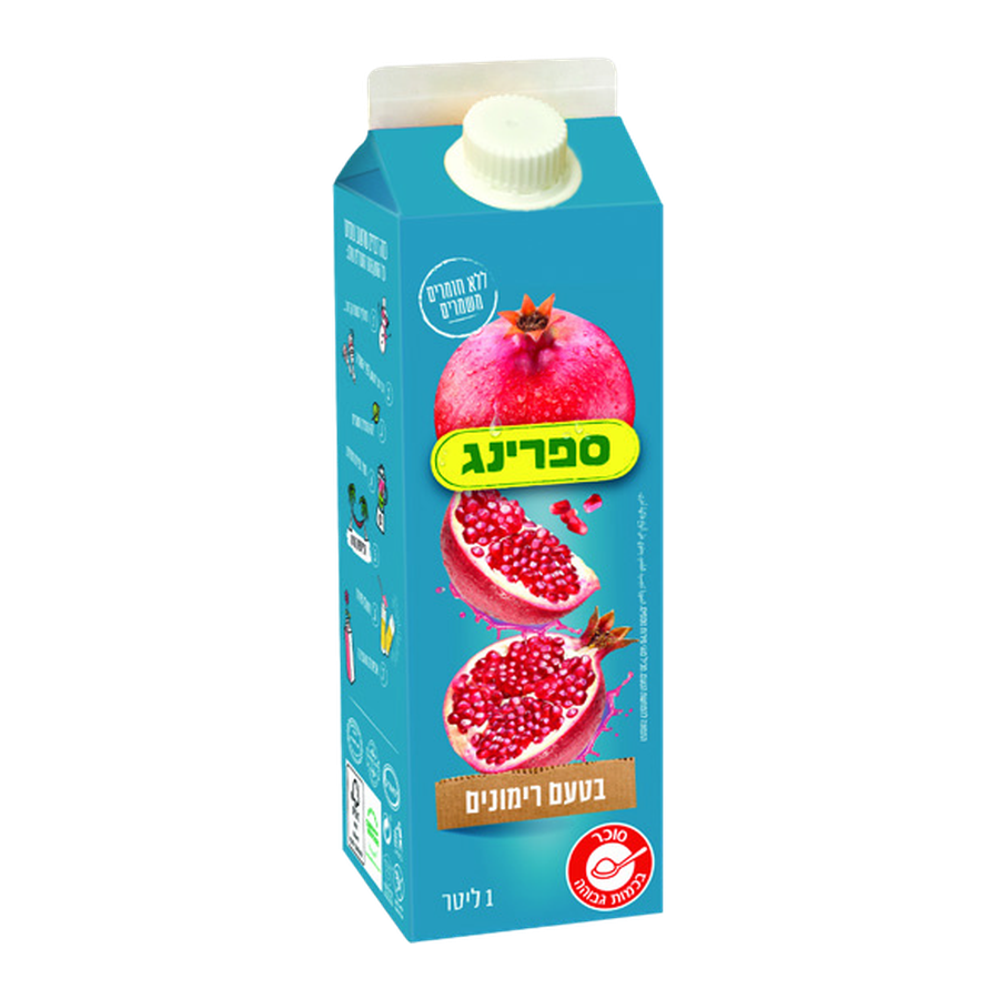 ספרינג-רימונים 1 ליטר קרטון