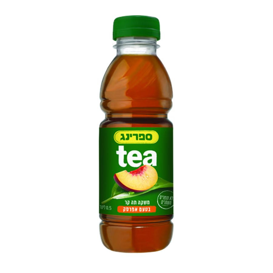 משקה תה קר SPRING בטעם אפרסק, 500 מ״ל