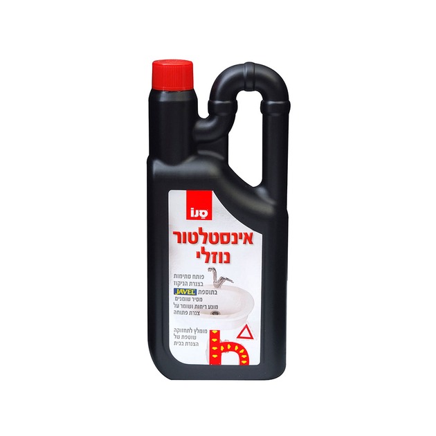 נוזל לפתיחת סתימות סנו אינסטלטור - 1 ליטר