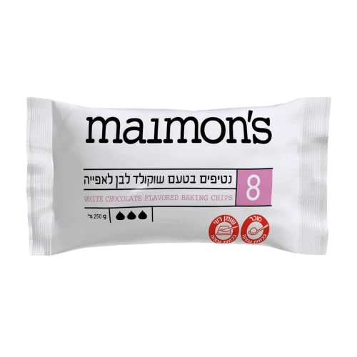 שוקו צ"יפס לבן צימקאו - 250 גר"