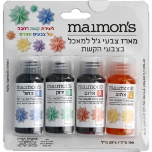 4 רביעיית צבעי מאכל
