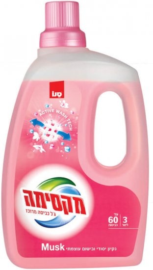 ג'ל כביסה מרוכז סנו מקסימה בניחוח מאסק - נפח 3 ליטר