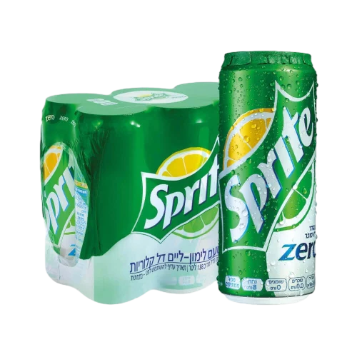 שישיית פחיות SPRITE ZERO, ‏6 × 330 מ״ל
