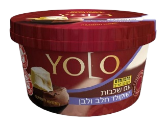 מעדן יולו שכבות שוקולד חלב ולבן 122 גרם