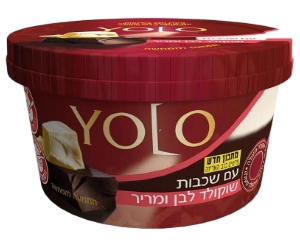 מעדן יולו שכבות שוקולד לבן ומריר 122 גרם