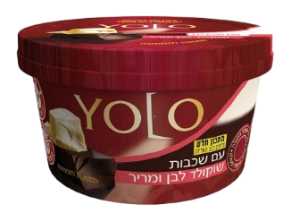 מעדן יולו שכבות שוקולד לבן ומריר 122 גרם