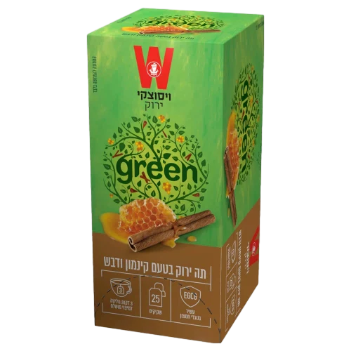 תה ירוק קינמון ודבש