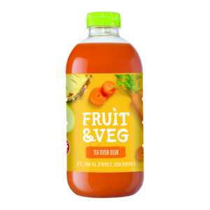 משקה F&V בטעם אננס, תפוח וגזר