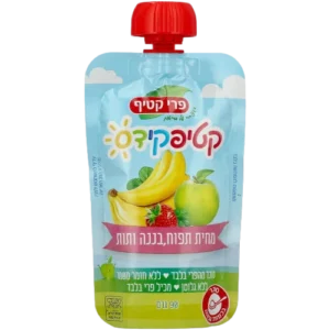 מחית תפוח בננה ותות
