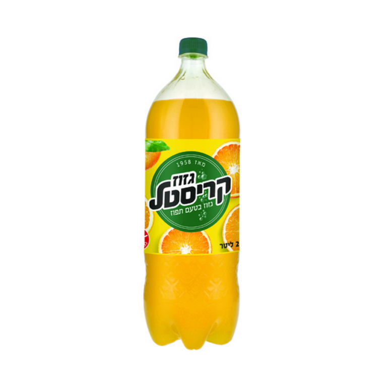 קריסטל תפוז מוגז 2 ליטר