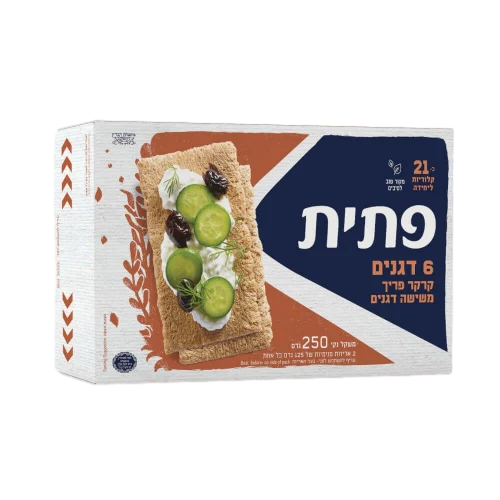פתית קרקר 6 דגנים 250 גר"