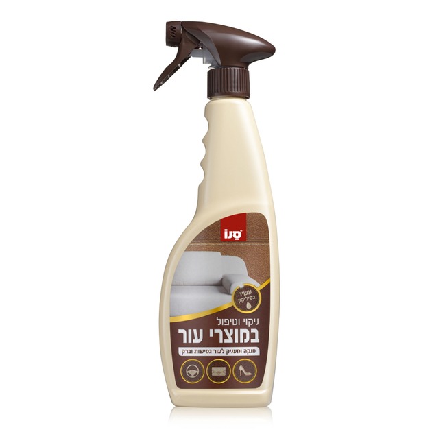 סנו מתז לניקוי וטיפול במוצרי עור - 500 מ״ל