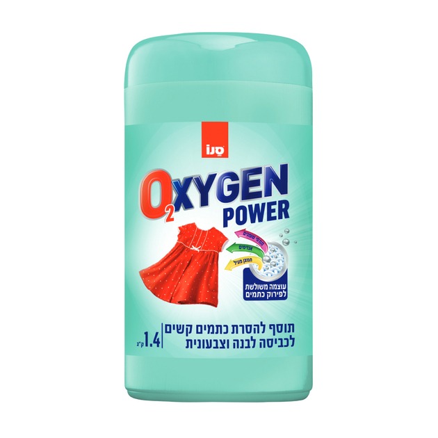 מסיר כתמים אבקה POWER סנו אוקסיג’ן - 1.4 ק״ג