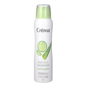 דאודורנט ספריי לנשים Crema ReFresh בניחוח מלפפון ואלוורה - נפח 150 מ''ל